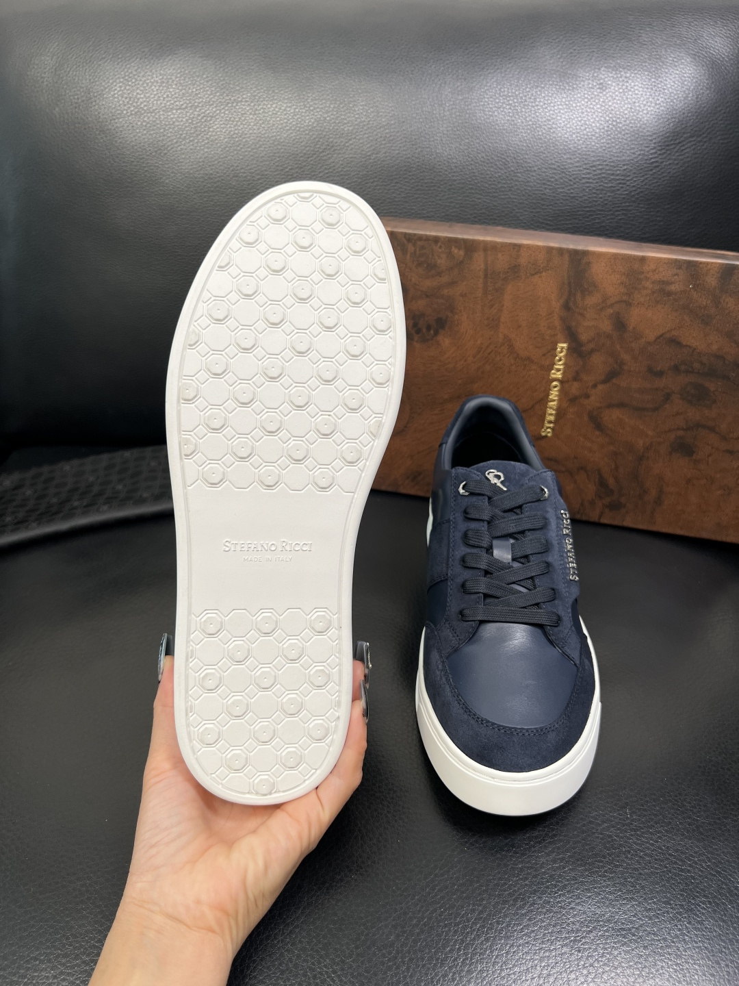 StefanoRicci 高品质 顶级工艺品 史蒂芬 劳尼治 专柜新品同步，鞋面意大利进口牛皮面料，进口