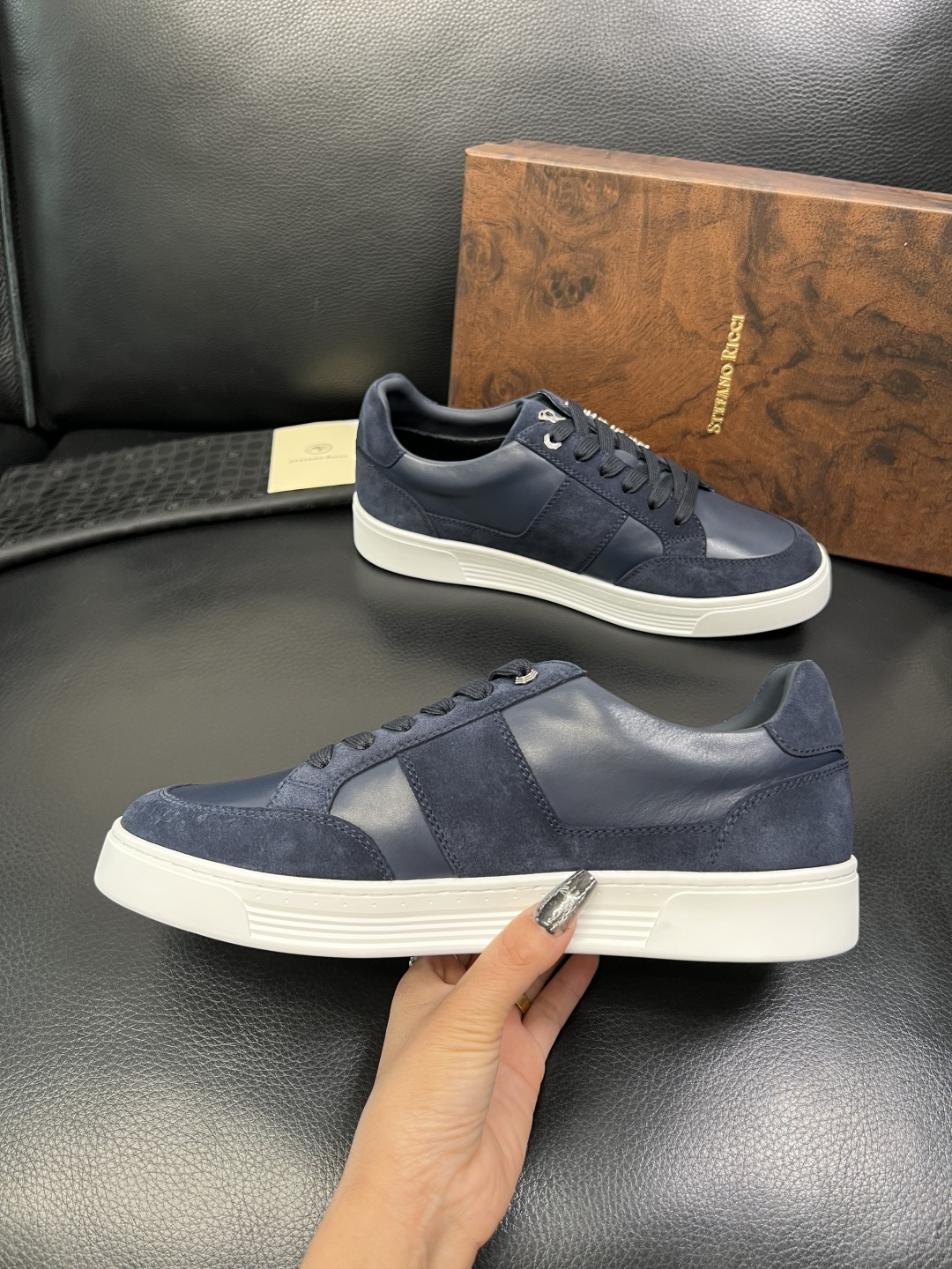 StefanoRicci 高品质 顶级工艺品 史蒂芬 劳尼治 专柜新品同步，鞋面意大利进口牛皮面料，进口