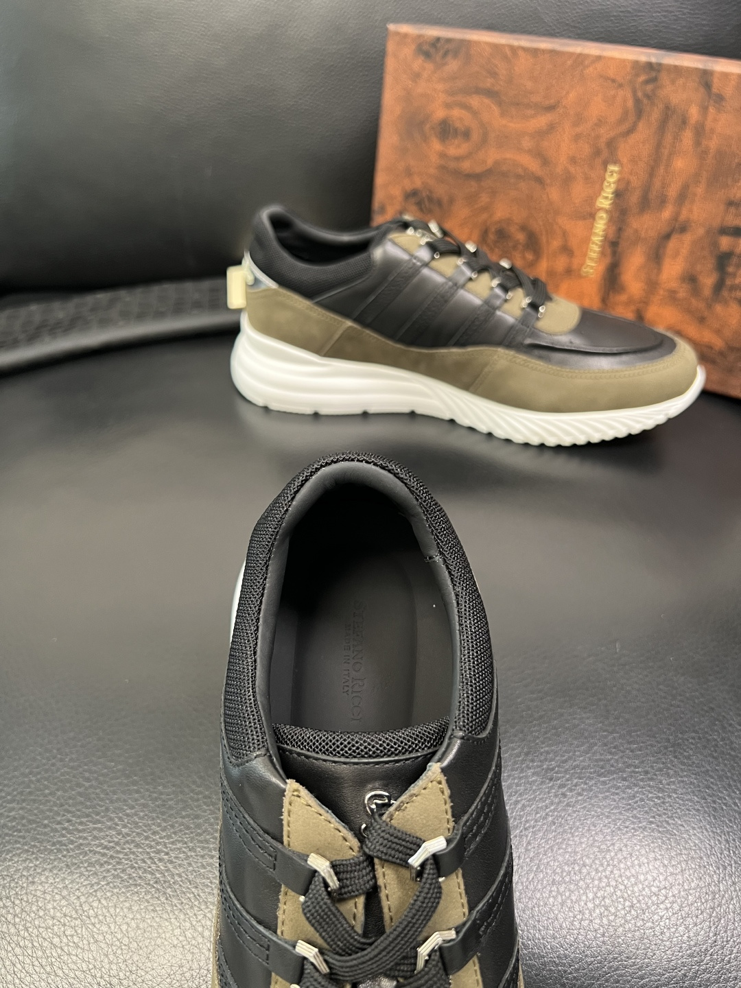 StefanoRicci 高品质 顶级工艺品 史蒂芬 劳尼治 专柜新品同步，鞋面意大利进口牛皮面料，进口