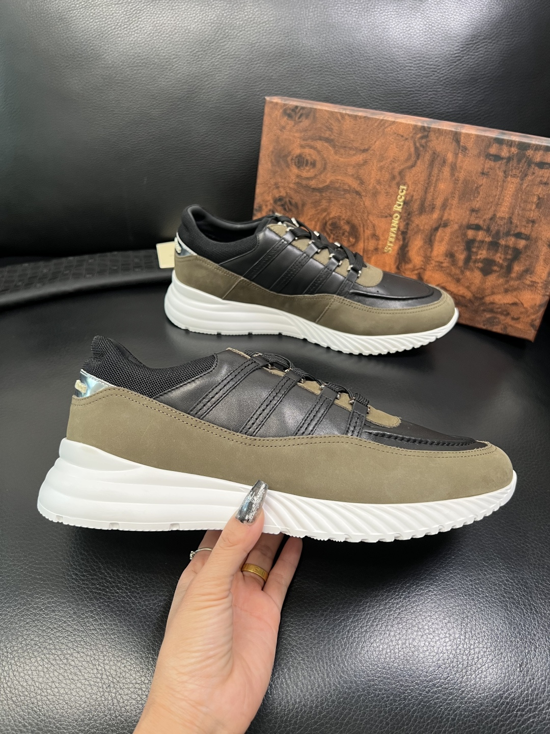 StefanoRicci 高品质 顶级工艺品 史蒂芬 劳尼治 专柜新品同步，鞋面意大利进口牛皮面料，进口