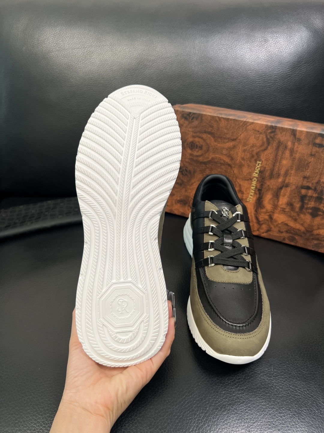 StefanoRicci 高品质 顶级工艺品 史蒂芬 劳尼治 专柜新品同步，鞋面意大利进口牛皮面料，进口