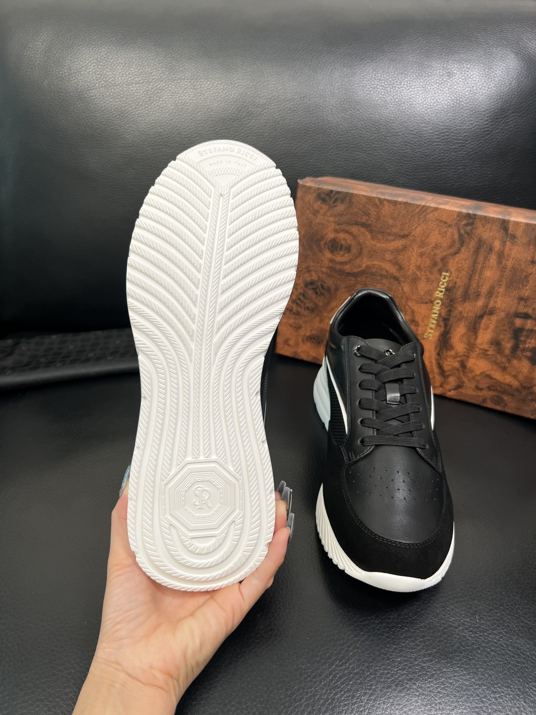 StefanoRicci 高品质 顶级工艺品 史蒂芬 劳尼治 专柜新品同步，鞋面意大利进口牛皮面料，进口