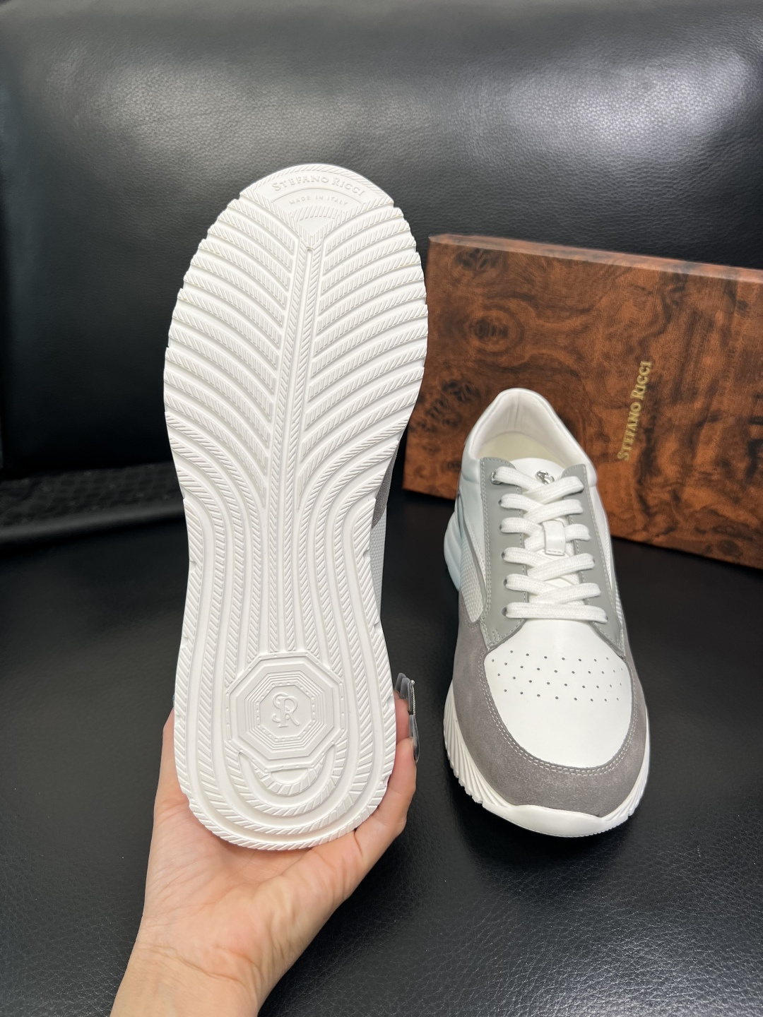 StefanoRicci 高品质 顶级工艺品 史蒂芬 劳尼治 专柜新品同步，鞋面意大利进口牛皮面料，进口