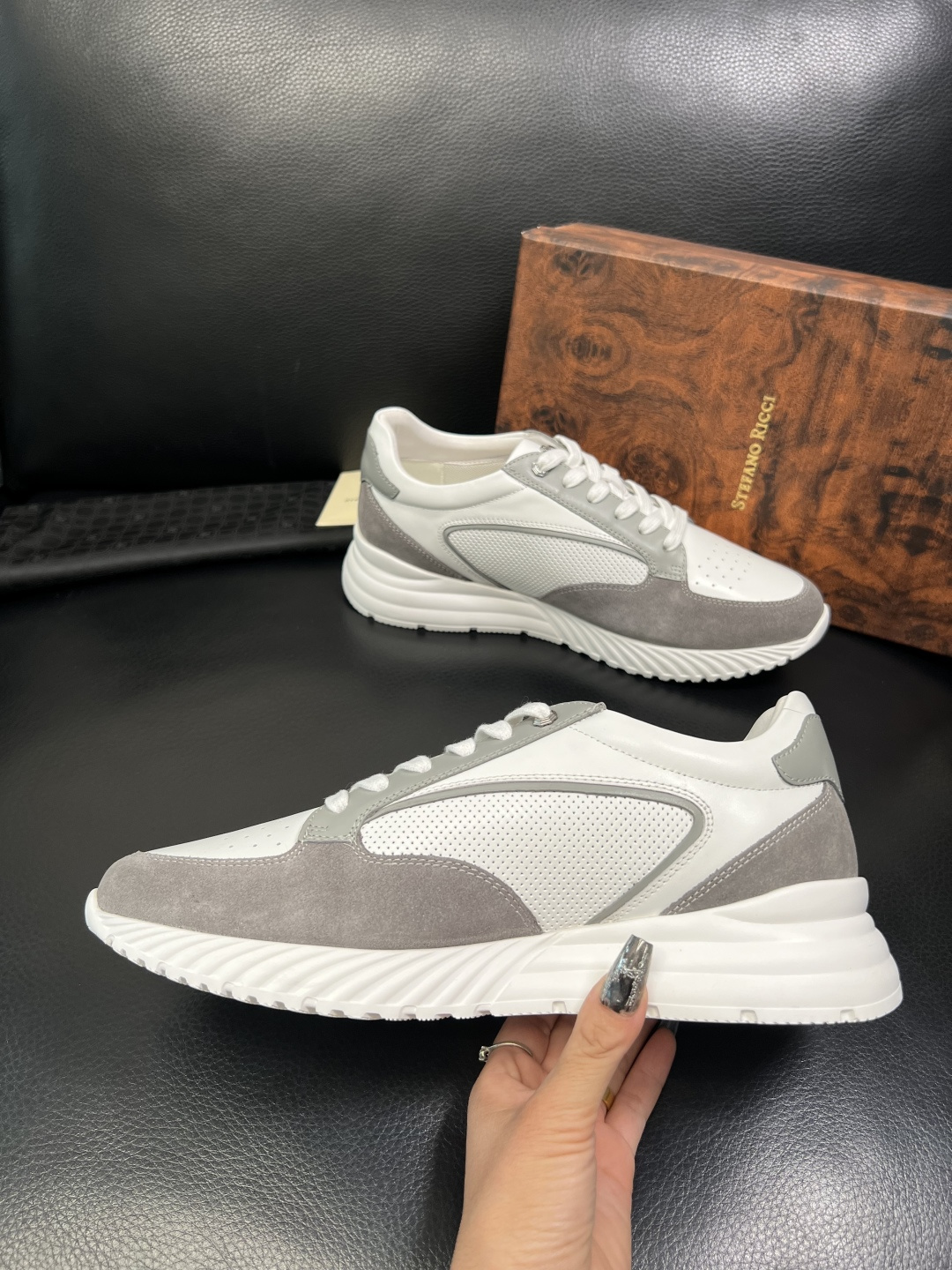 StefanoRicci 高品质 顶级工艺品 史蒂芬 劳尼治 专柜新品同步，鞋面意大利进口牛皮面料，进口