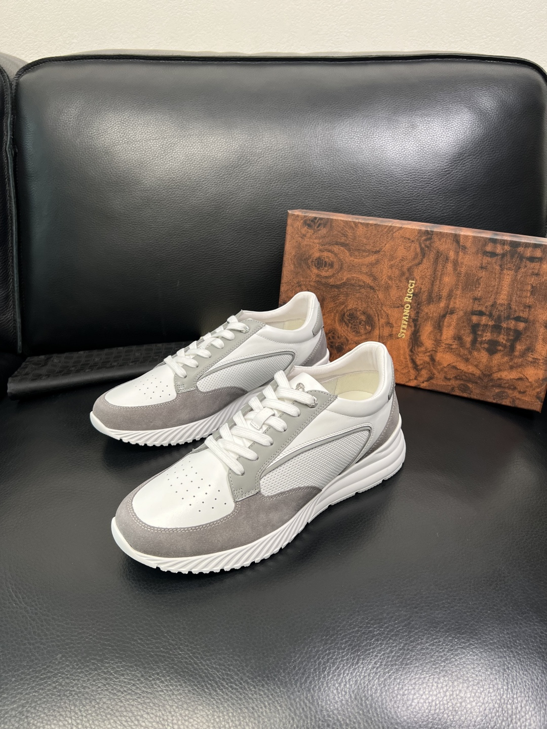 StefanoRicci 高品质 顶级工艺品 史蒂芬 劳尼治 专柜新品同步，鞋面意大利进口牛皮面料，进口