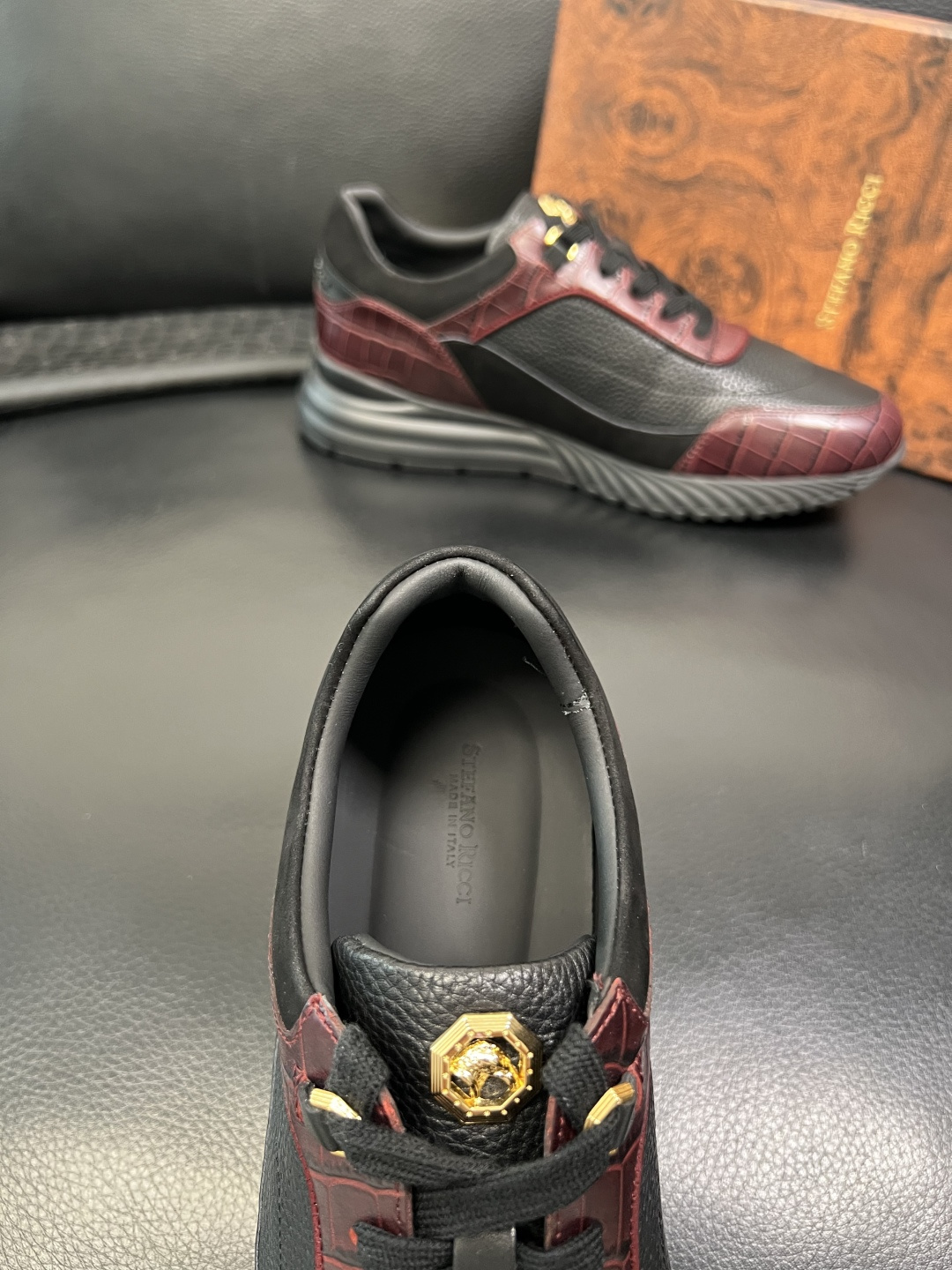 StefanoRicci 高品质 顶级工艺品 史蒂芬 劳尼治 专柜新品同步，鞋面意大利进口牛皮面料，进口