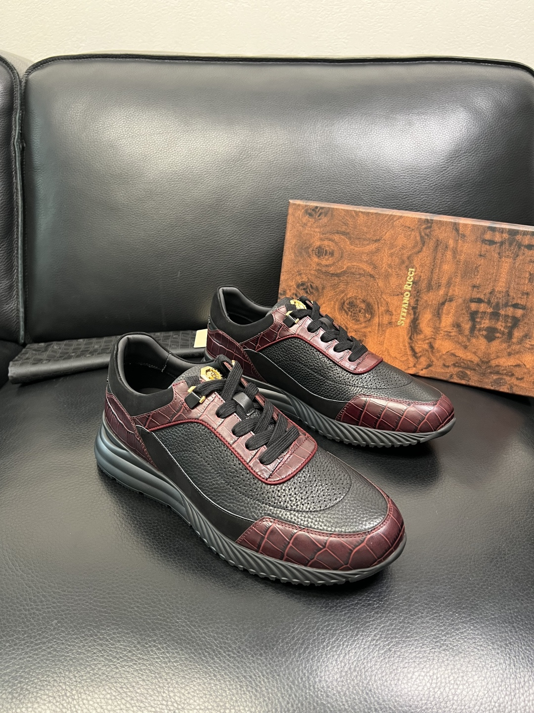 StefanoRicci 高品质 顶级工艺品 史蒂芬 劳尼治 专柜新品同步，鞋面意大利进口牛皮面料，进口