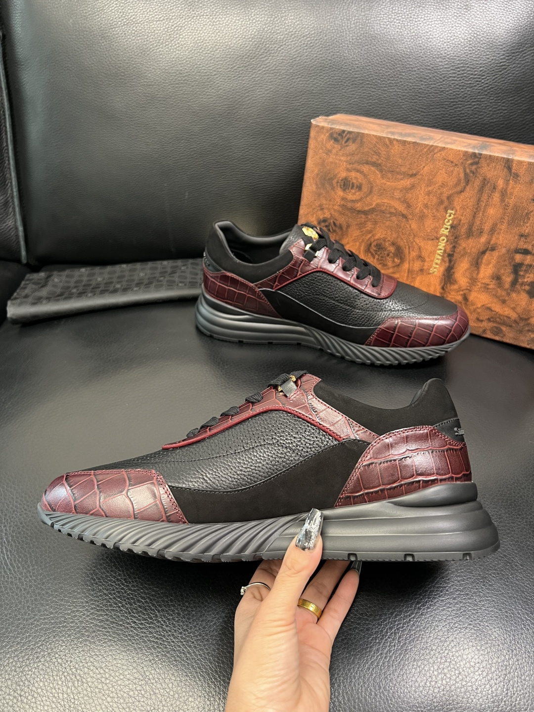 StefanoRicci 高品质 顶级工艺品 史蒂芬 劳尼治 专柜新品同步，鞋面意大利进口牛皮面料，进口