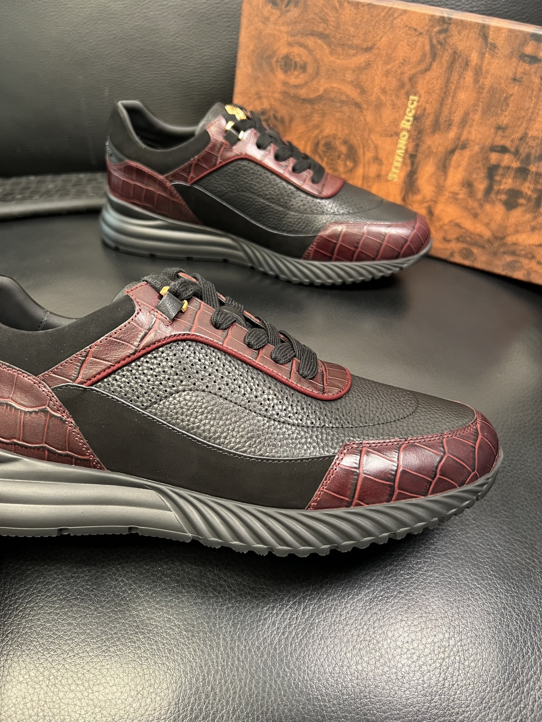 StefanoRicci 高品质 顶级工艺品 史蒂芬 劳尼治 专柜新品同步，鞋面意大利进口牛皮面料，进口