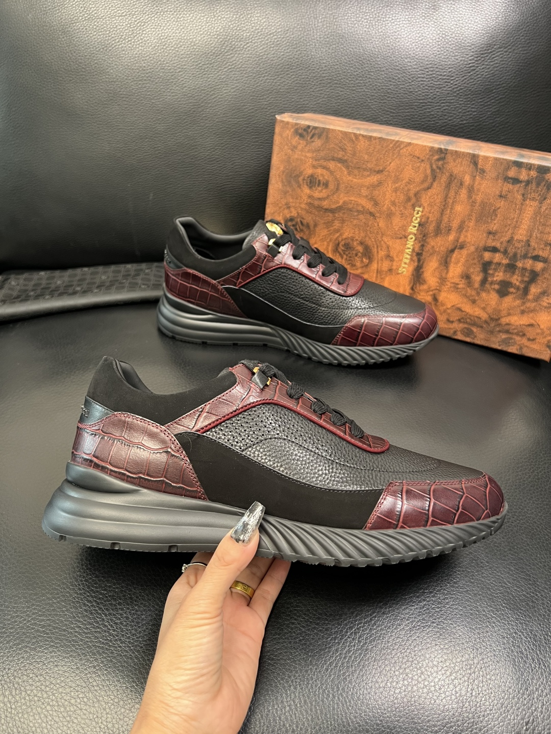 StefanoRicci 高品质 顶级工艺品 史蒂芬 劳尼治 专柜新品同步，鞋面意大利进口牛皮面料，进口