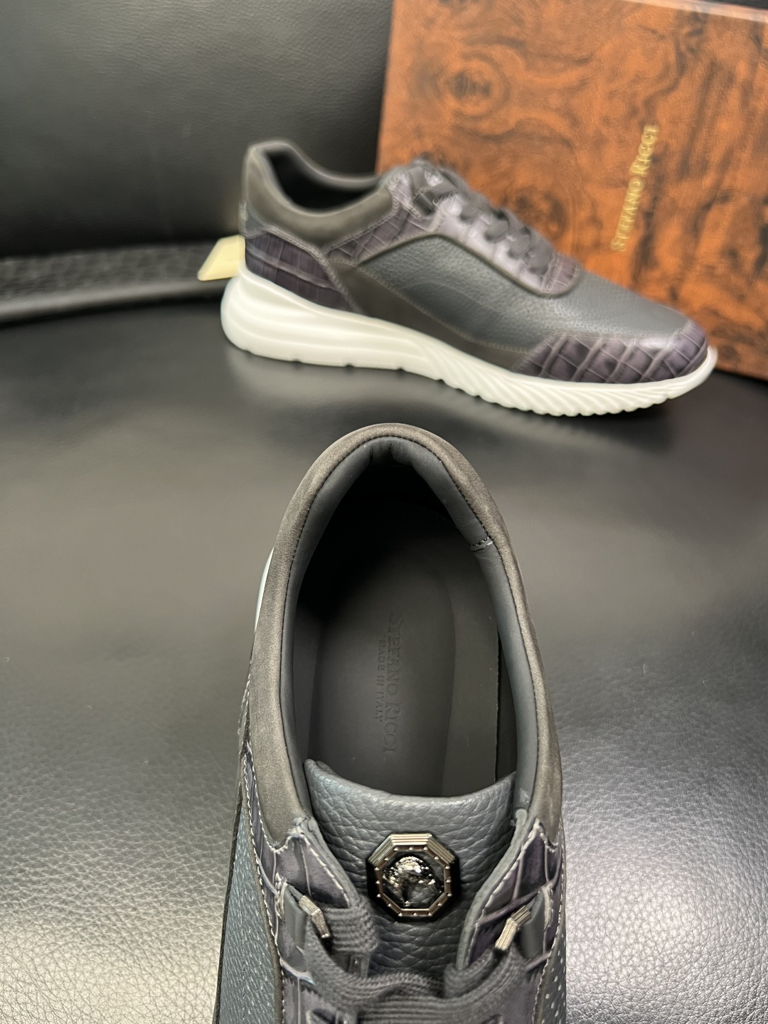 StefanoRicci 高品质 顶级工艺品 史蒂芬 劳尼治 专柜新品同步，鞋面意大利进口牛皮面料，进口