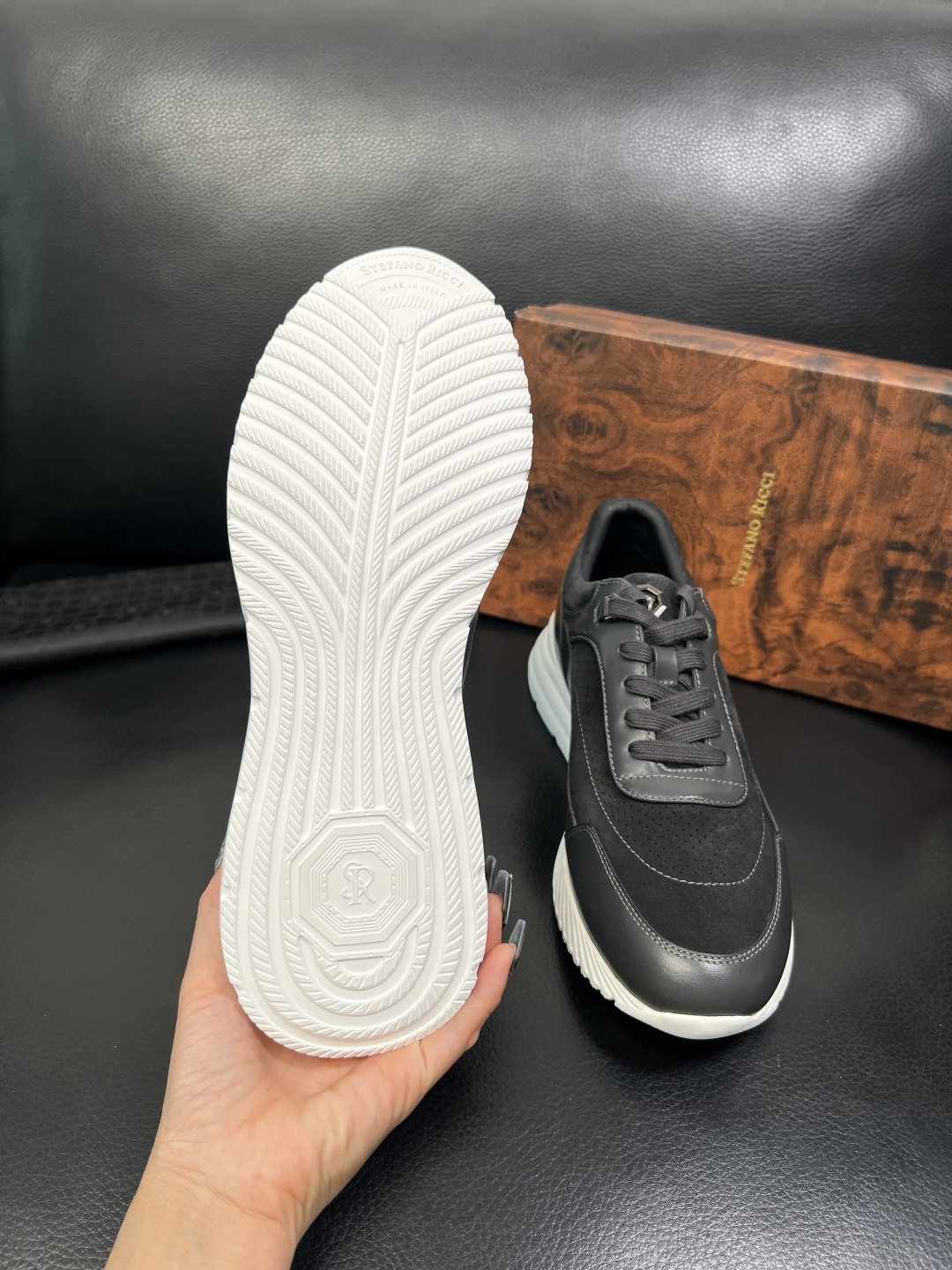 StefanoRicci 高品质 顶级工艺品 史蒂芬 劳尼治 专柜新品同步，鞋面意大利进口牛皮面料，进口