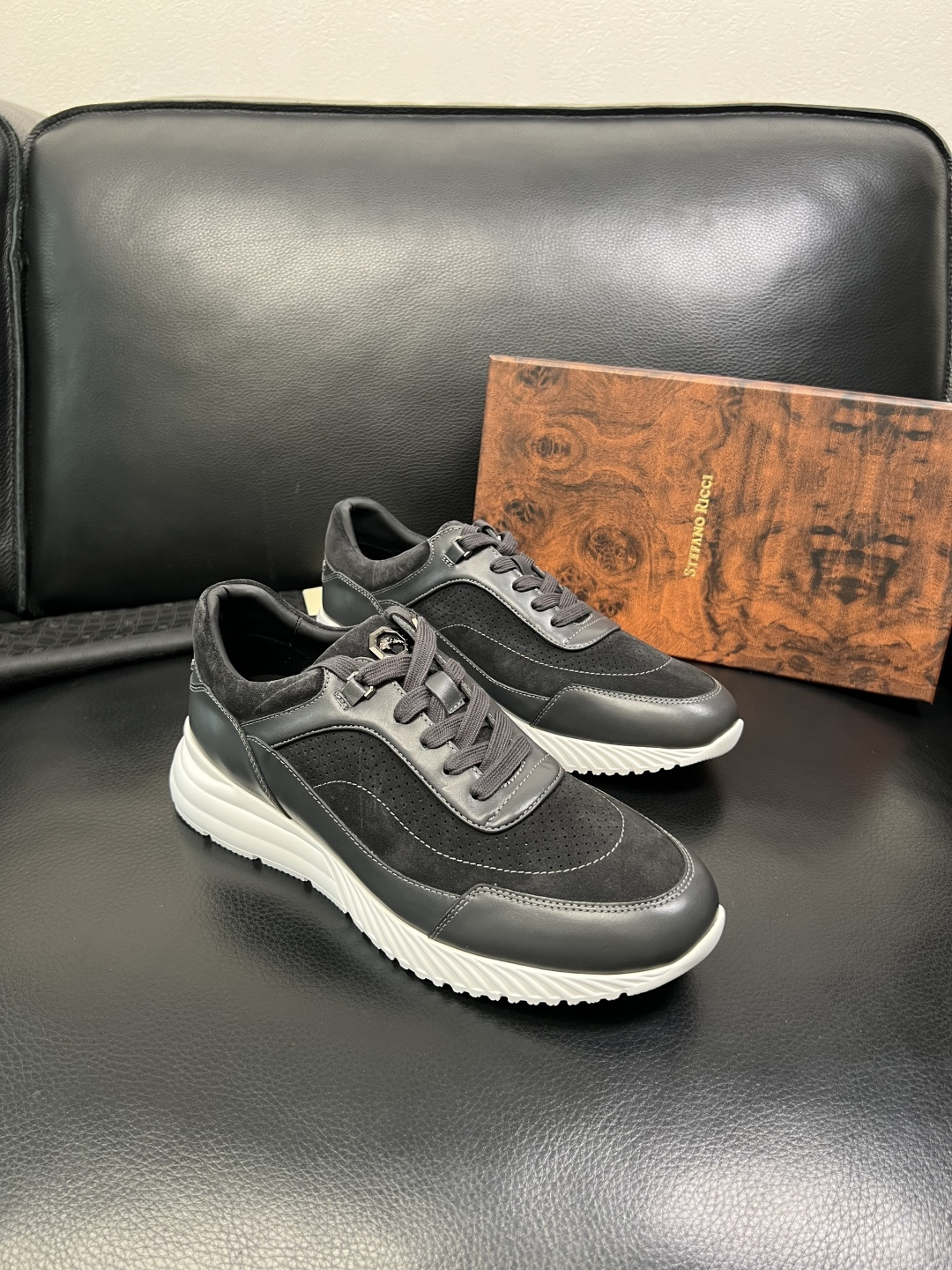 StefanoRicci 高品质 顶级工艺品 史蒂芬 劳尼治 专柜新品同步，鞋面意大利进口牛皮面料，进口