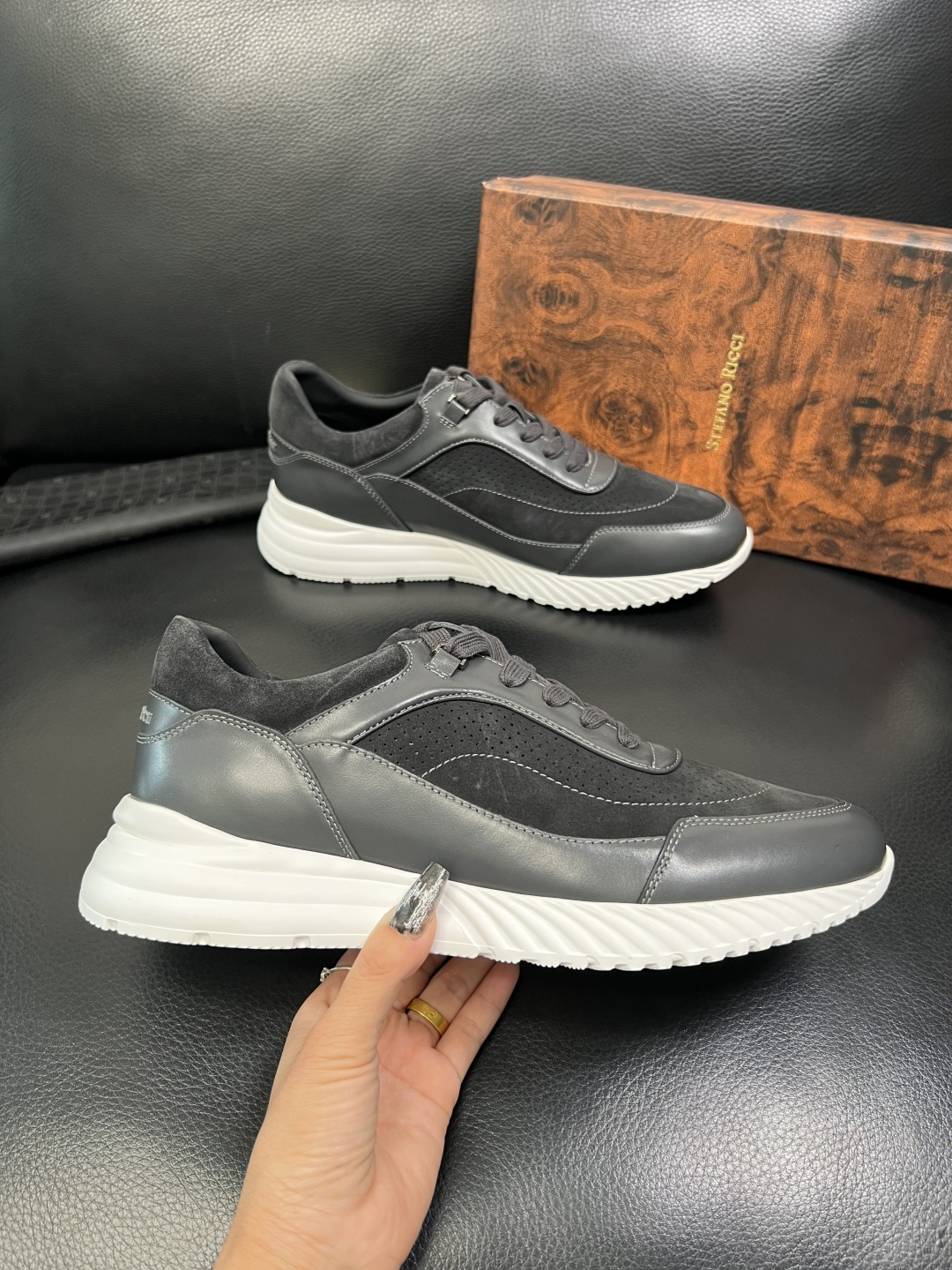 StefanoRicci 高品质 顶级工艺品 史蒂芬 劳尼治 专柜新品同步，鞋面意大利进口牛皮面料，进口