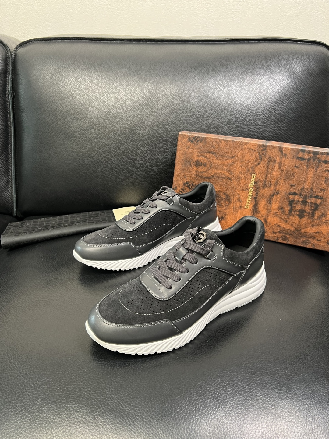 StefanoRicci 高品质 顶级工艺品 史蒂芬 劳尼治 专柜新品同步，鞋面意大利进口牛皮面料，进口