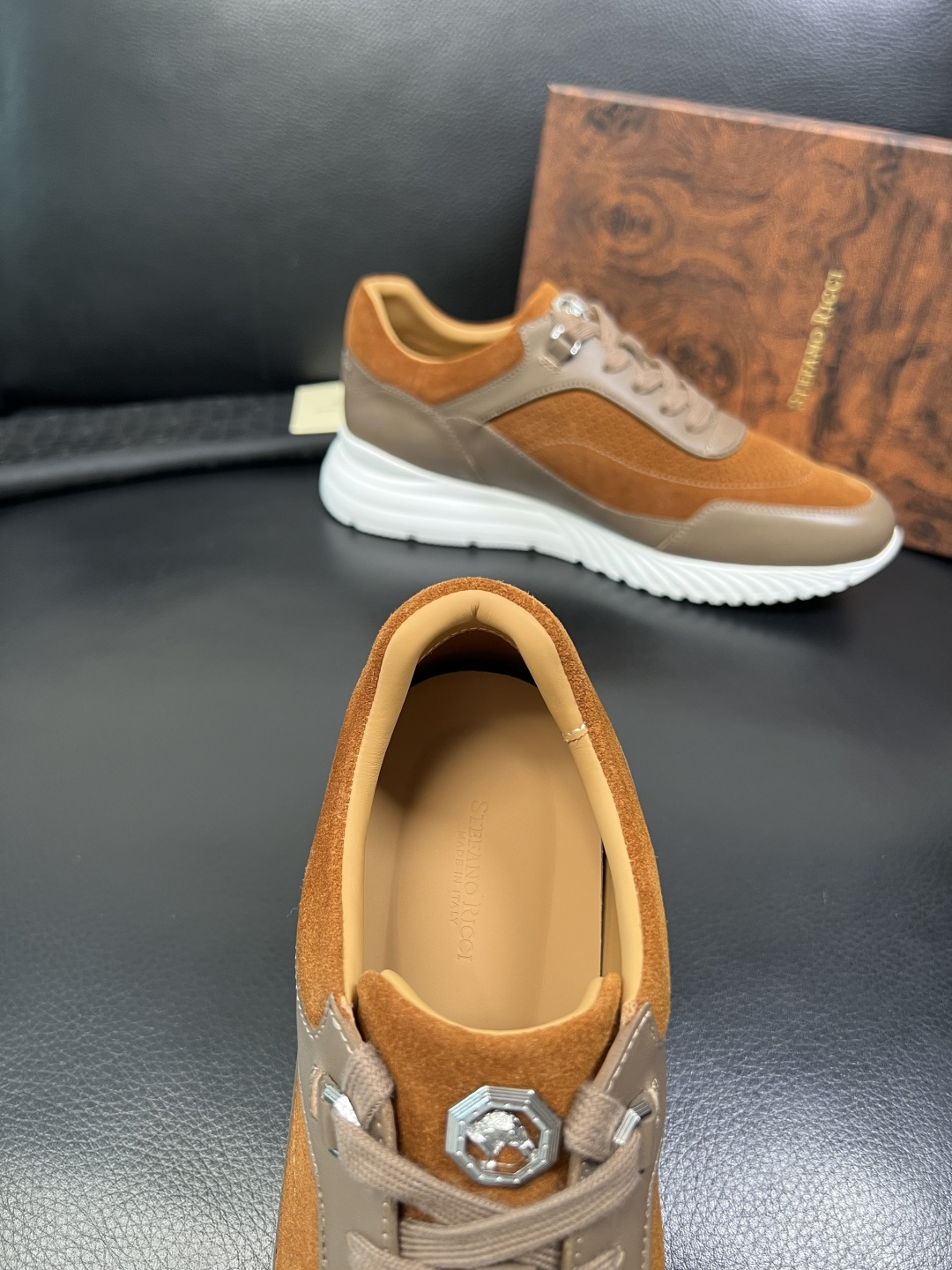 StefanoRicci 高品质 顶级工艺品 史蒂芬 劳尼治 专柜新品同步，鞋面意大利进口牛皮面料，进口