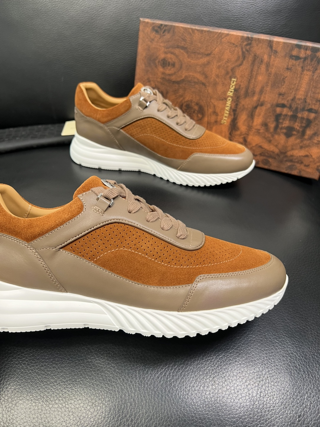 StefanoRicci 高品质 顶级工艺品 史蒂芬 劳尼治 专柜新品同步，鞋面意大利进口牛皮面料，进口