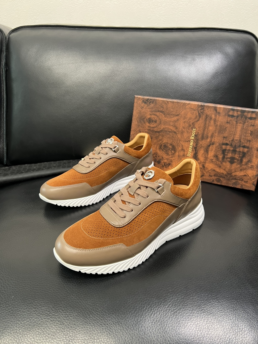 StefanoRicci 高品质 顶级工艺品 史蒂芬 劳尼治 专柜新品同步，鞋面意大利进口牛皮面料，进口