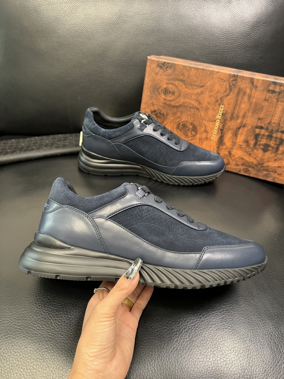 StefanoRicci 高品质 顶级工艺品 史蒂芬 劳尼治 专柜新品同步，鞋面意大利进口牛皮面料，进口