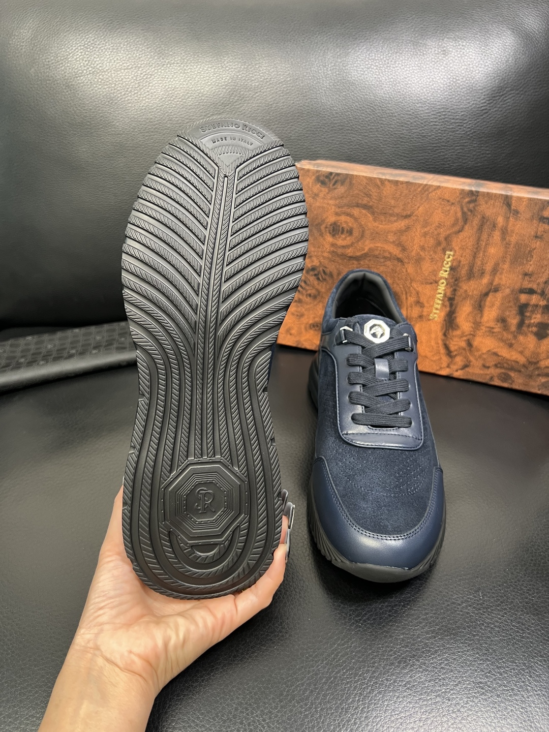 StefanoRicci 高品质 顶级工艺品 史蒂芬 劳尼治 专柜新品同步，鞋面意大利进口牛皮面料，进口