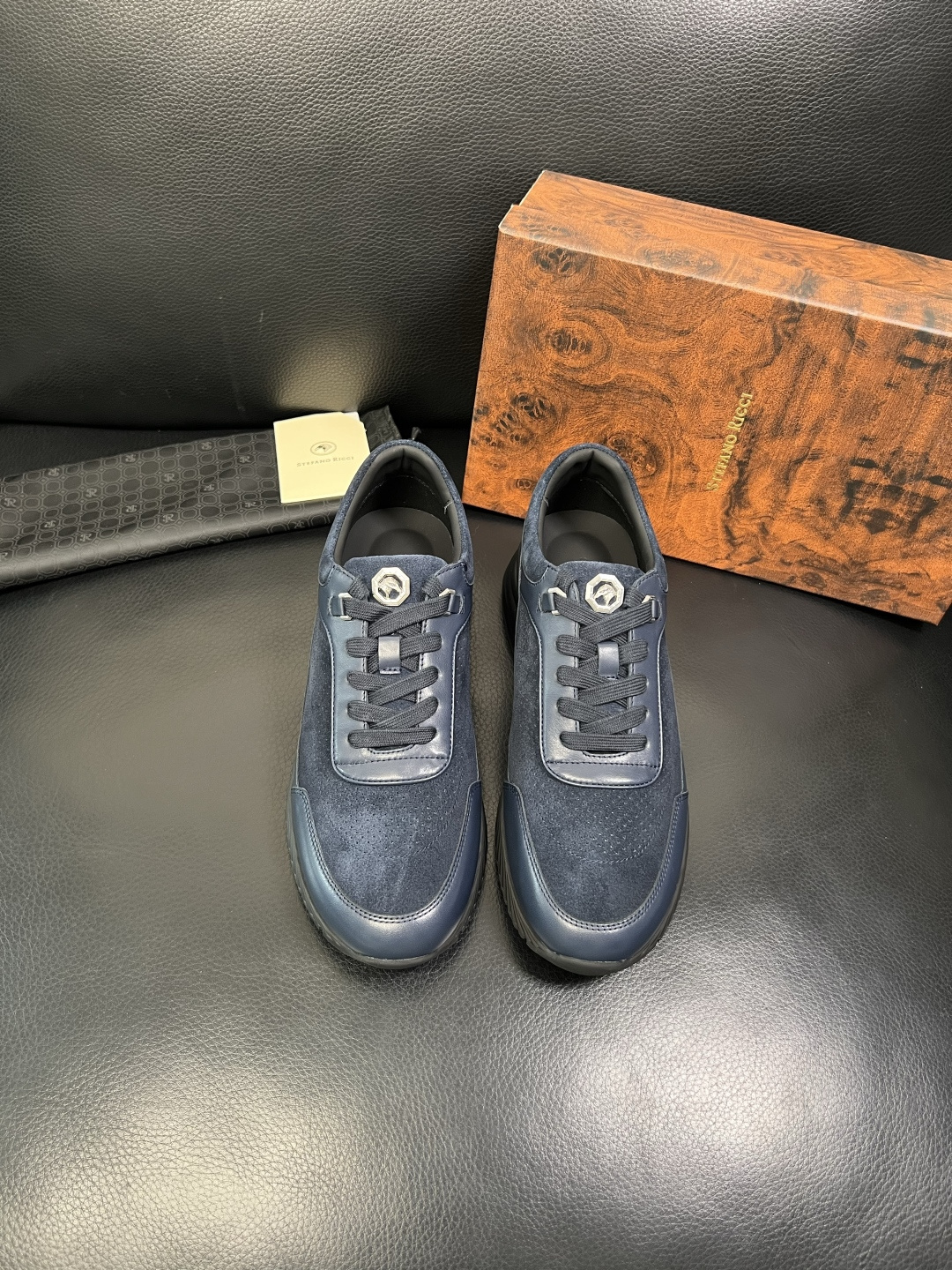 StefanoRicci 高品质 顶级工艺品 史蒂芬 劳尼治 专柜新品同步，鞋面意大利进口牛皮面料，进口