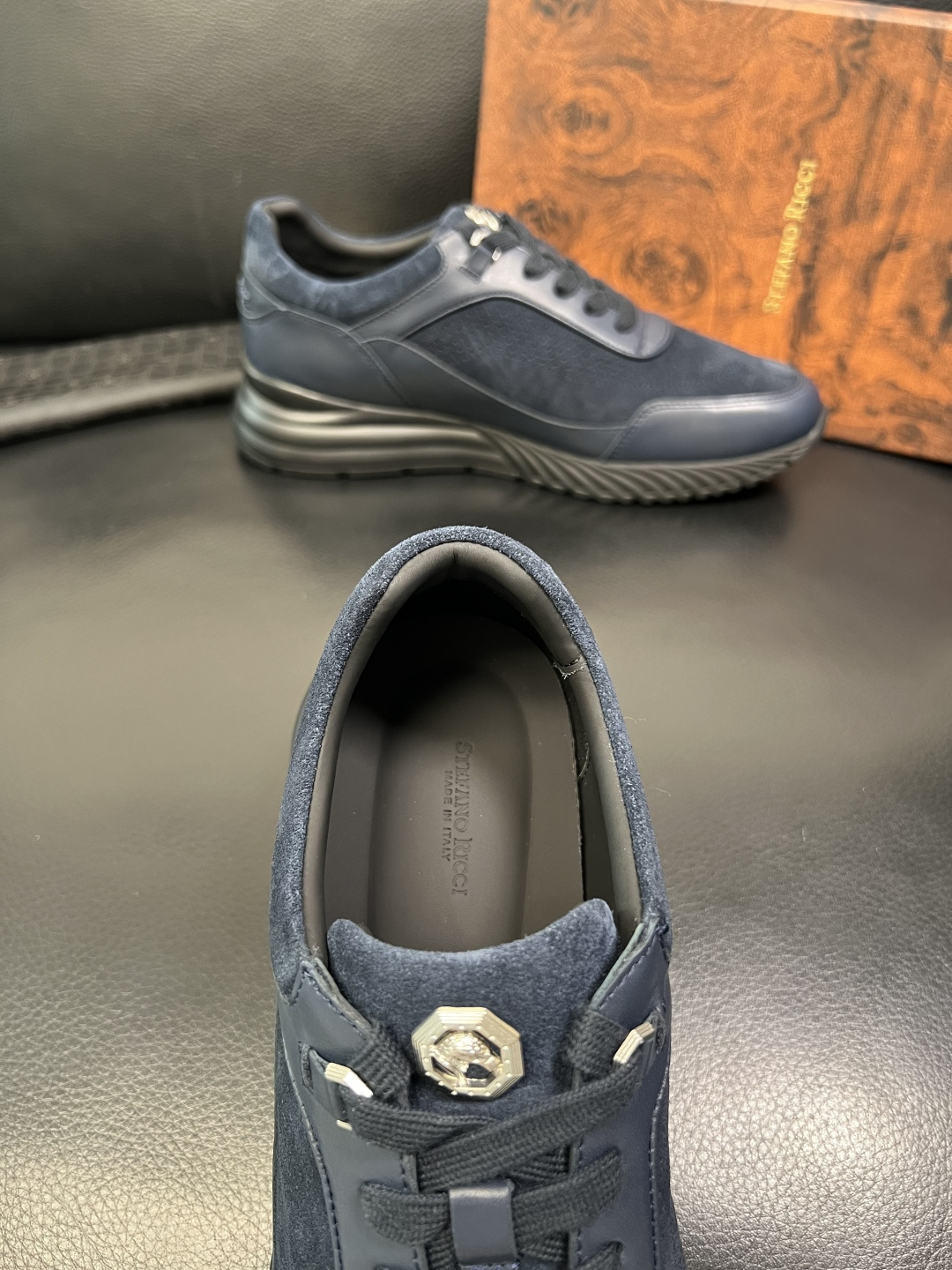 StefanoRicci 高品质 顶级工艺品 史蒂芬 劳尼治 专柜新品同步，鞋面意大利进口牛皮面料，进口