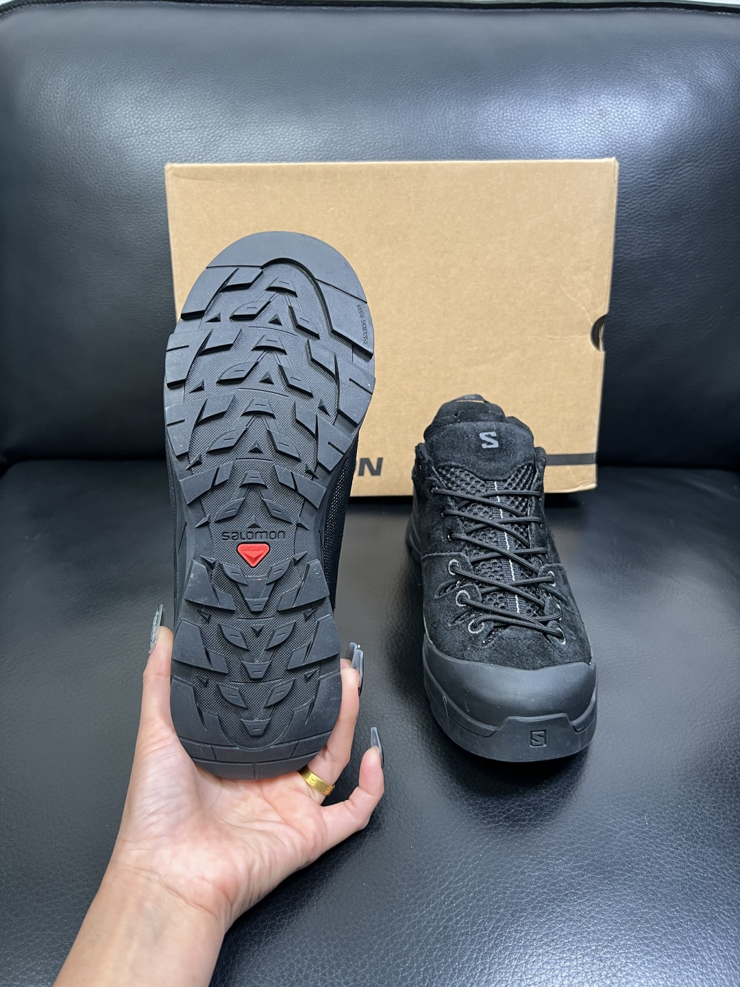 Salomo 高品质 顶级工艺品 萨洛蒙 专柜新品同步，鞋面意大利进口牛皮面料，进口水染牛皮内里垫，鞋底