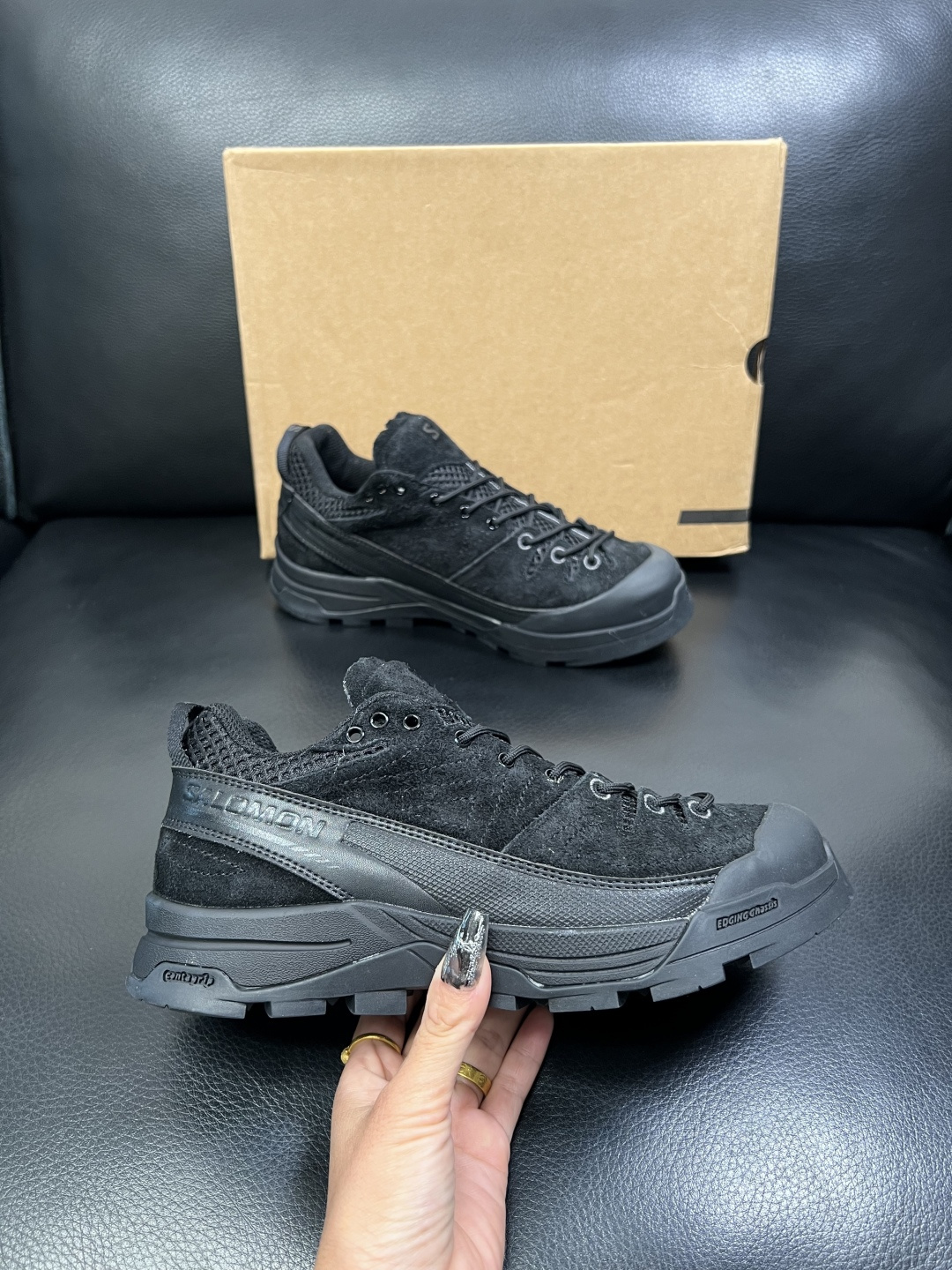 Salomo 高品质 顶级工艺品 萨洛蒙 专柜新品同步，鞋面意大利进口牛皮面料，进口水染牛皮内里垫，鞋底