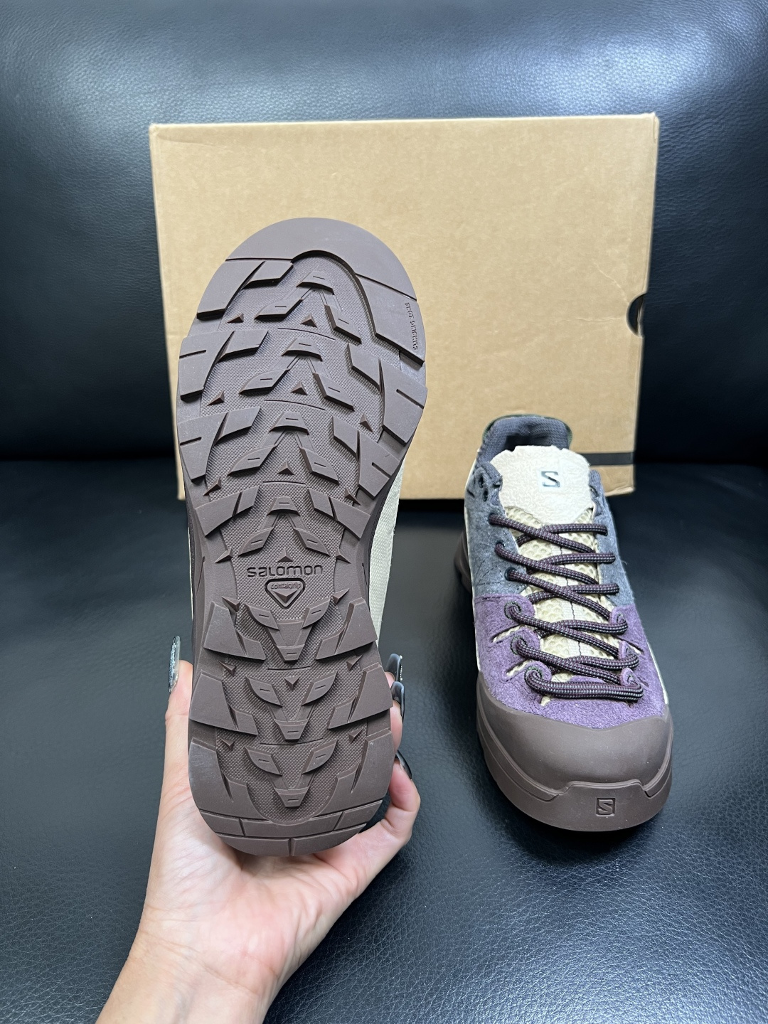 Salomo 高品质 顶级工艺品 萨洛蒙 专柜新品同步，鞋面意大利进口牛皮面料，进口水染牛皮内里垫，鞋底