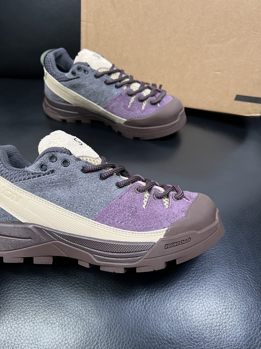 Salomo 高品质 顶级工艺品 萨洛蒙 专柜新品同步，鞋面意大利进口牛皮面料，进口水染牛皮内里垫，鞋底