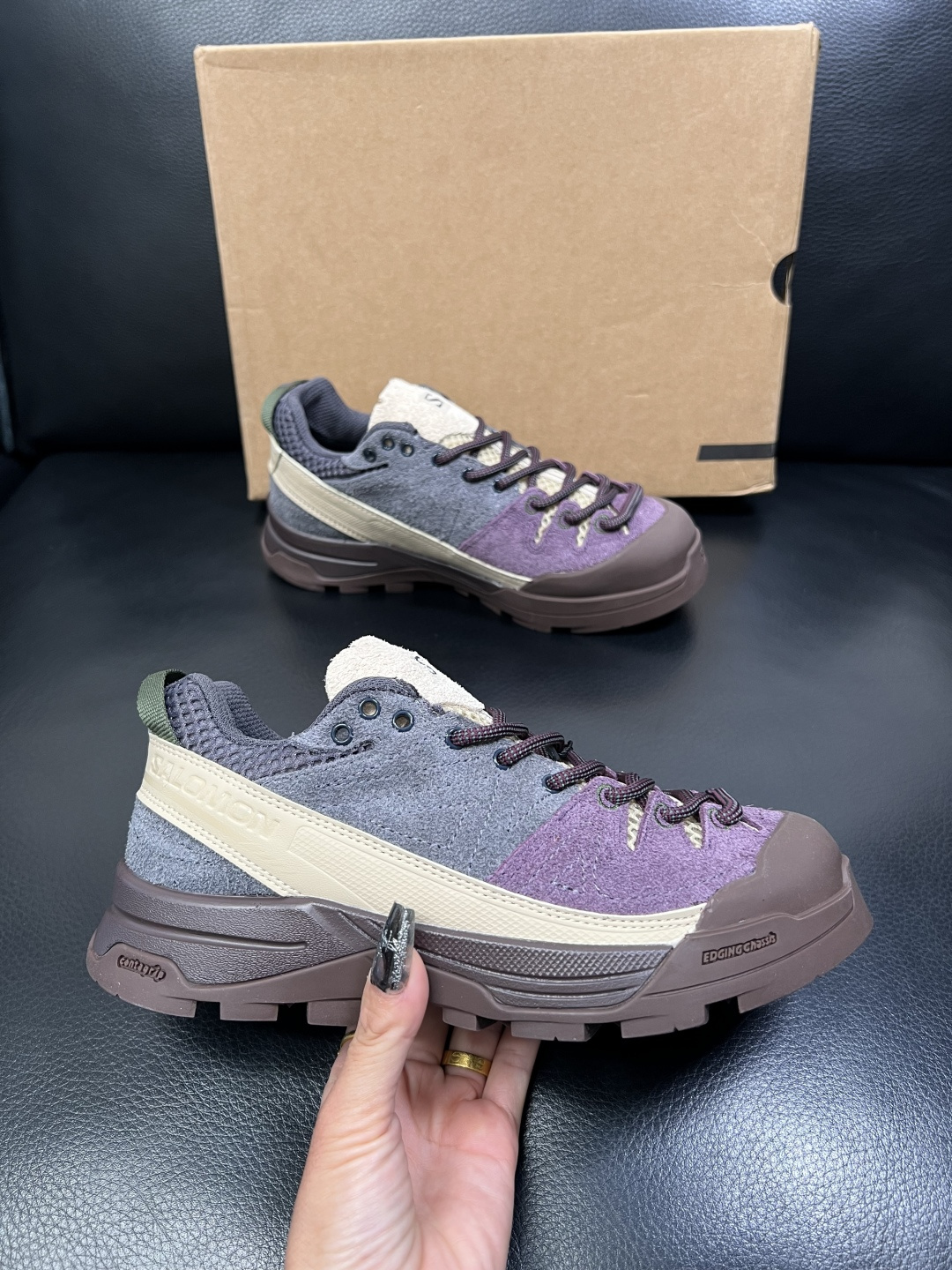 Salomo 高品质 顶级工艺品 萨洛蒙 专柜新品同步，鞋面意大利进口牛皮面料，进口水染牛皮内里垫，鞋底