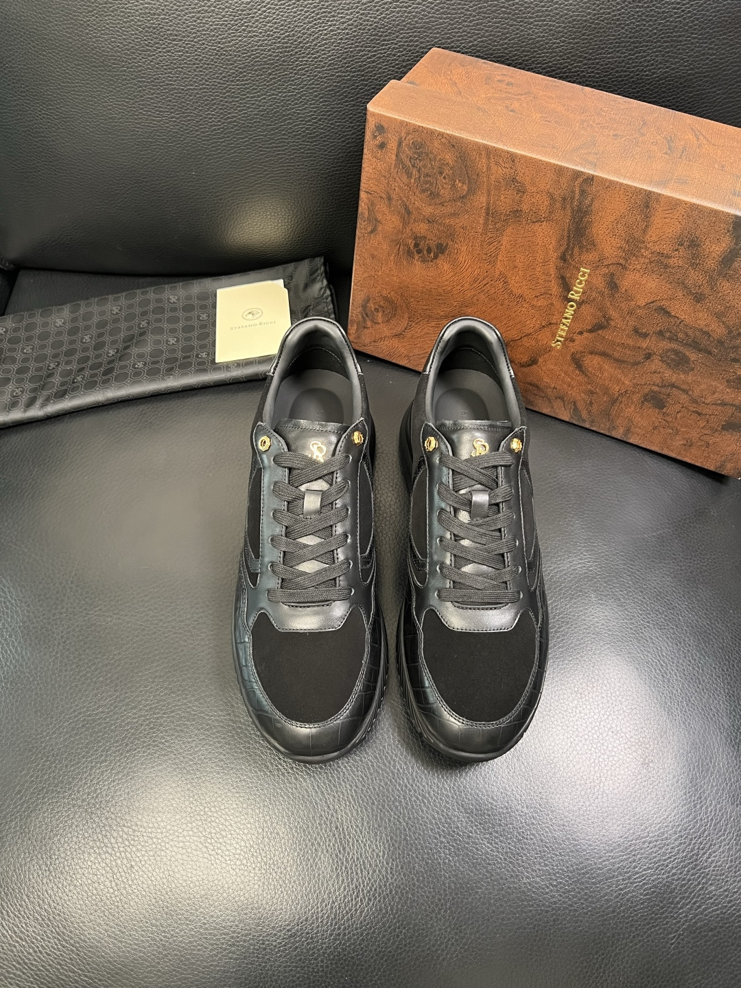 StefanoRicci 高品质 顶级工艺品 史蒂芬 劳尼治 专柜新品同步，鞋面意大利进口牛皮面料，进口