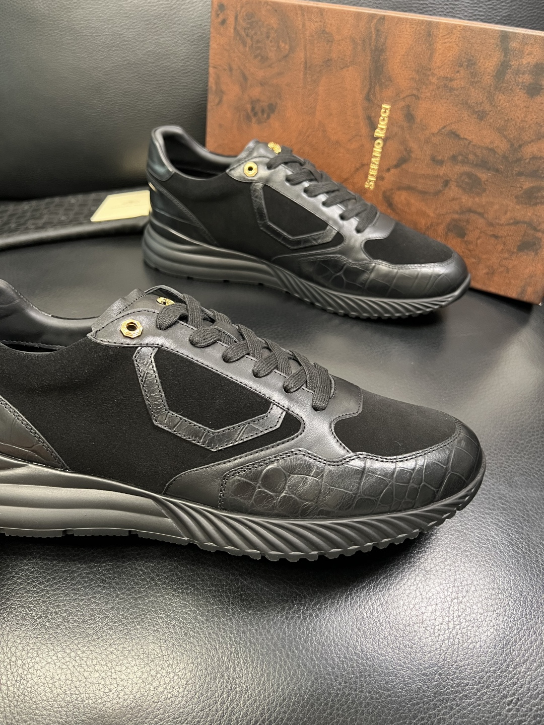 StefanoRicci 高品质 顶级工艺品 史蒂芬 劳尼治 专柜新品同步，鞋面意大利进口牛皮面料，进口