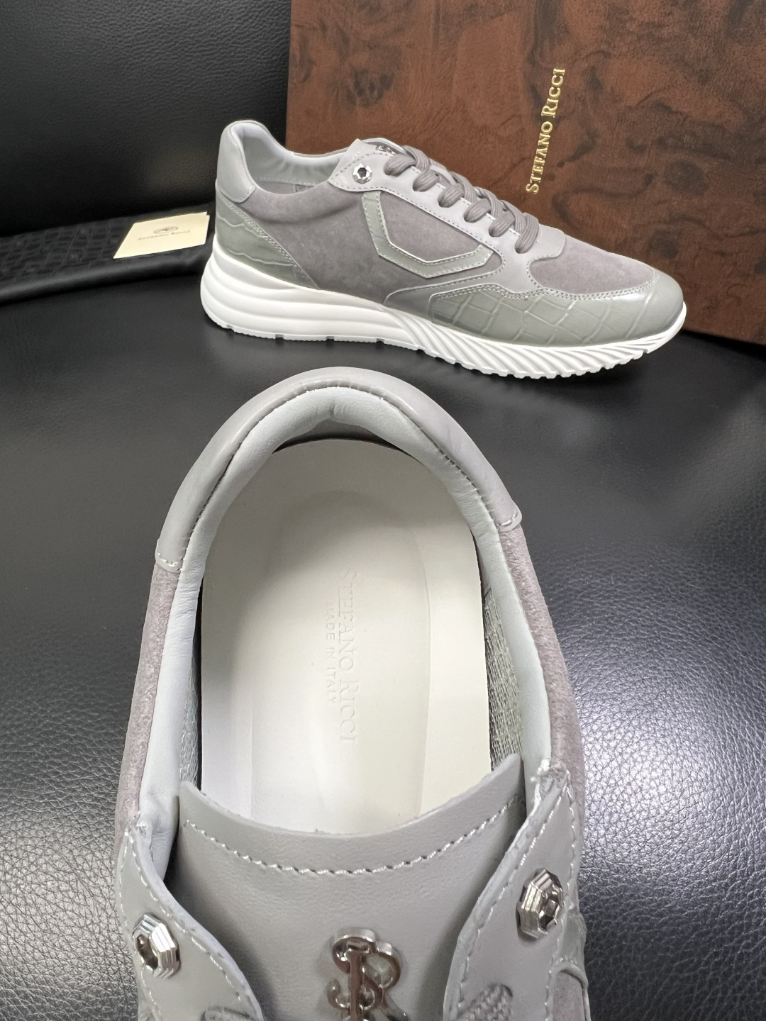 StefanoRicci 高品质 顶级工艺品 史蒂芬 劳尼治 专柜新品同步，鞋面意大利进口牛皮面料，进口