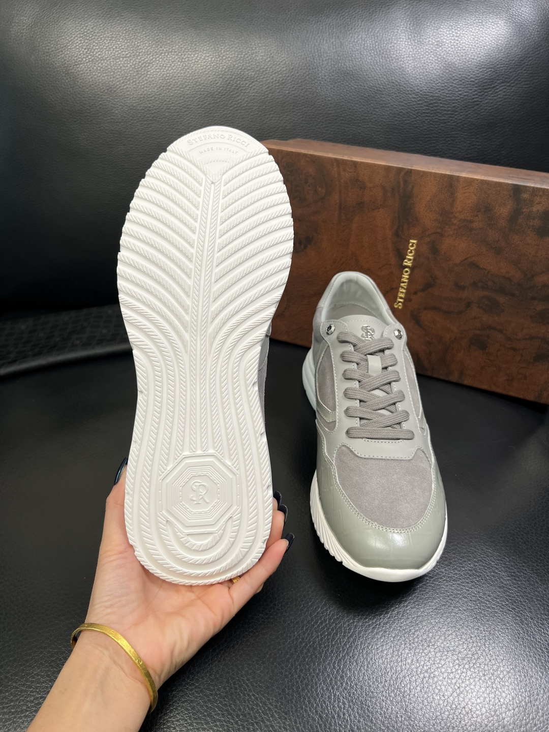 StefanoRicci 高品质 顶级工艺品 史蒂芬 劳尼治 专柜新品同步，鞋面意大利进口牛皮面料，进口