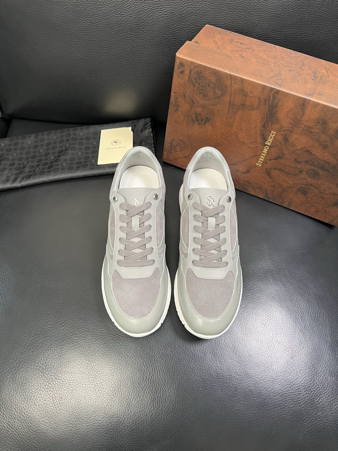 StefanoRicci 高品质 顶级工艺品 史蒂芬 劳尼治 专柜新品同步，鞋面意大利进口牛皮面料，进口