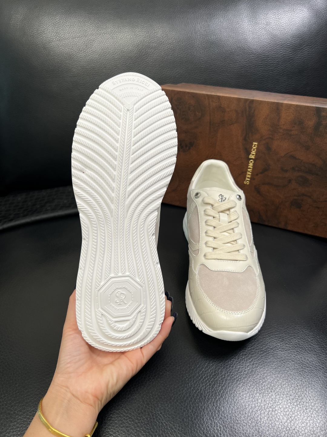 StefanoRicci 高品质 顶级工艺品 史蒂芬 劳尼治 专柜新品同步，鞋面意大利进口牛皮面料，进口