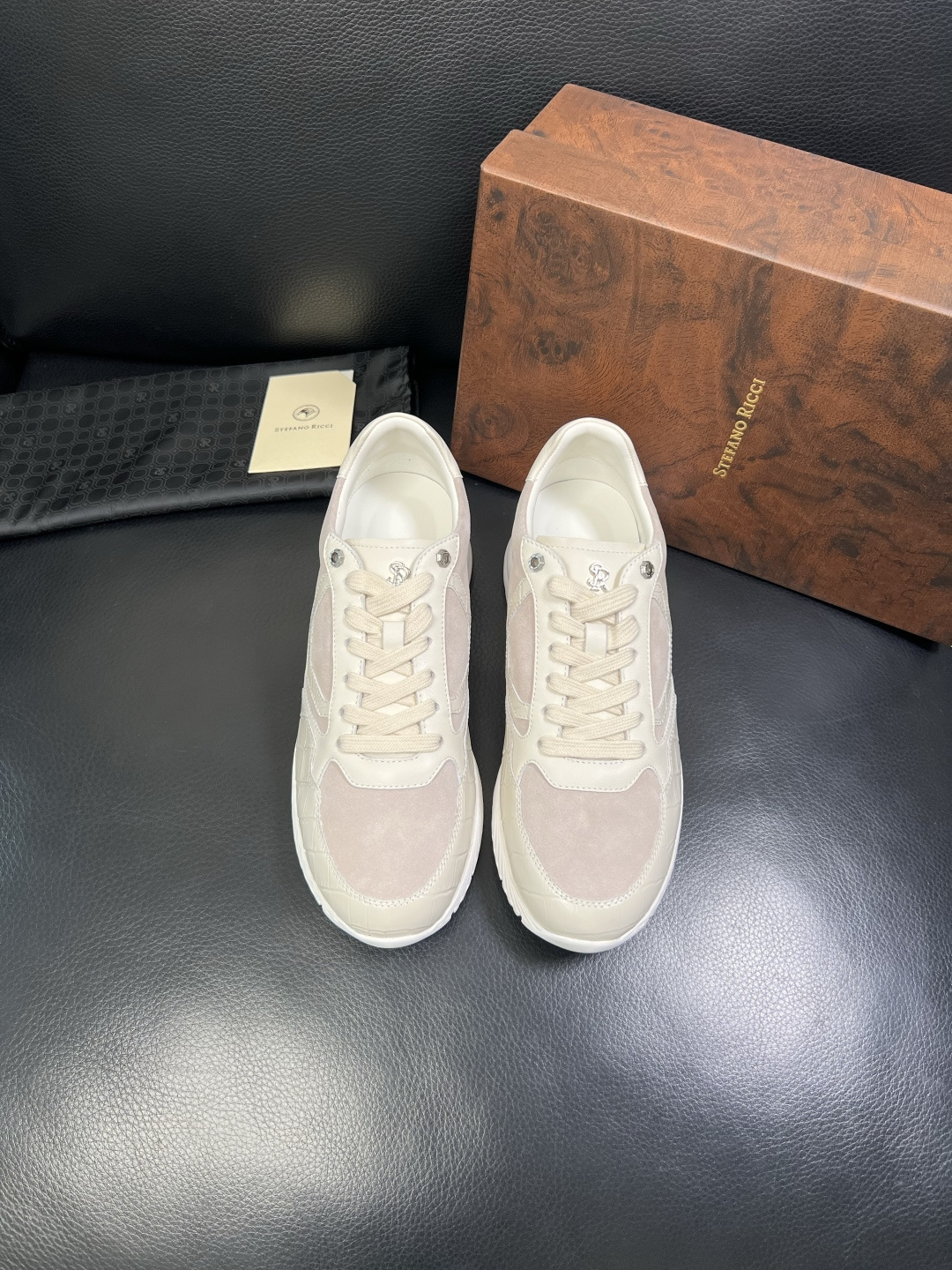 StefanoRicci 高品质 顶级工艺品 史蒂芬 劳尼治 专柜新品同步，鞋面意大利进口牛皮面料，进口