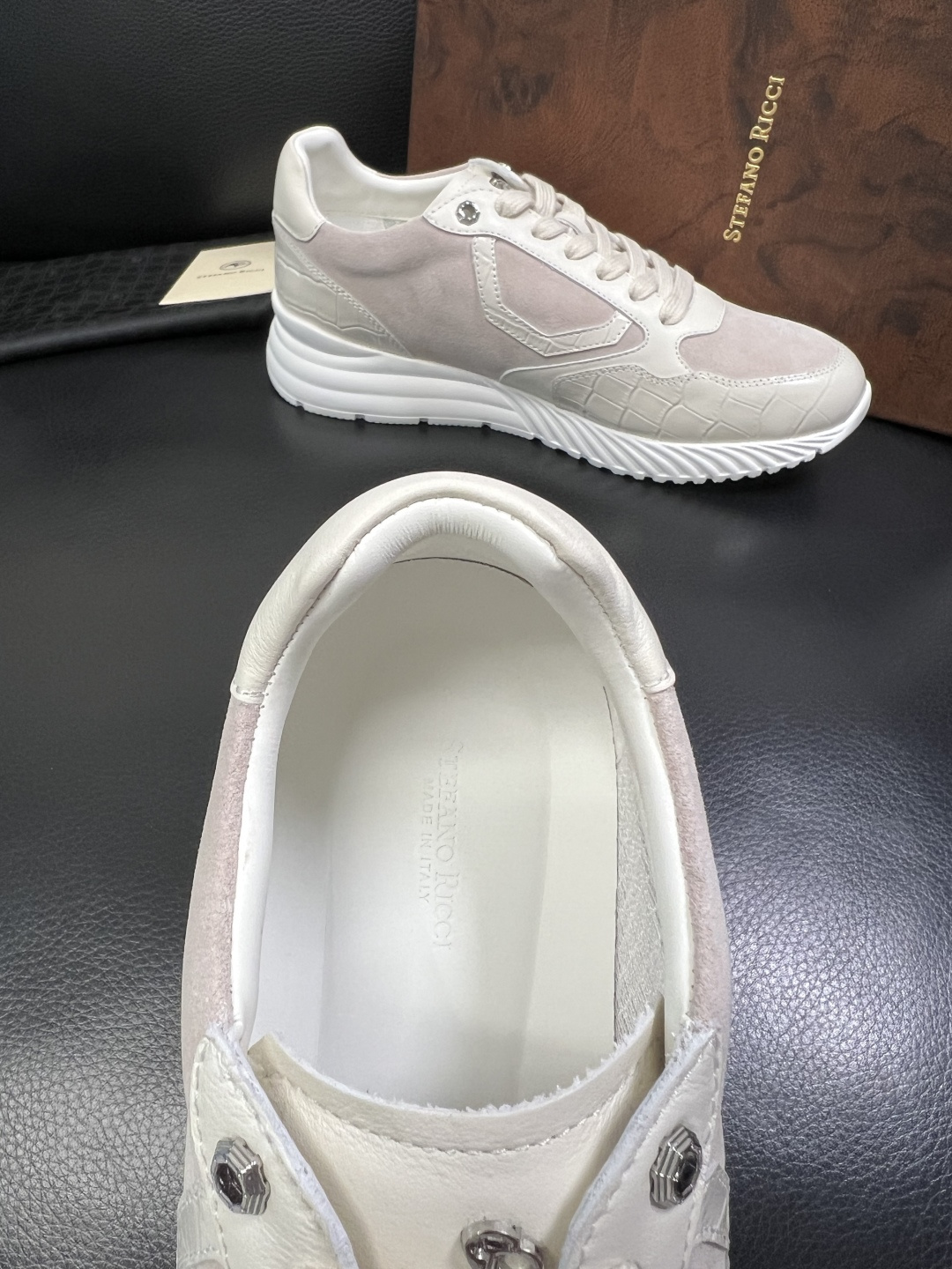 StefanoRicci 高品质 顶级工艺品 史蒂芬 劳尼治 专柜新品同步，鞋面意大利进口牛皮面料，进口