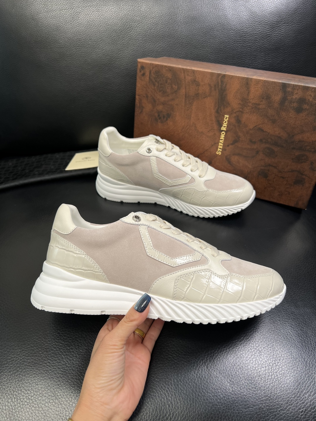 StefanoRicci 高品质 顶级工艺品 史蒂芬 劳尼治 专柜新品同步，鞋面意大利进口牛皮面料，进口