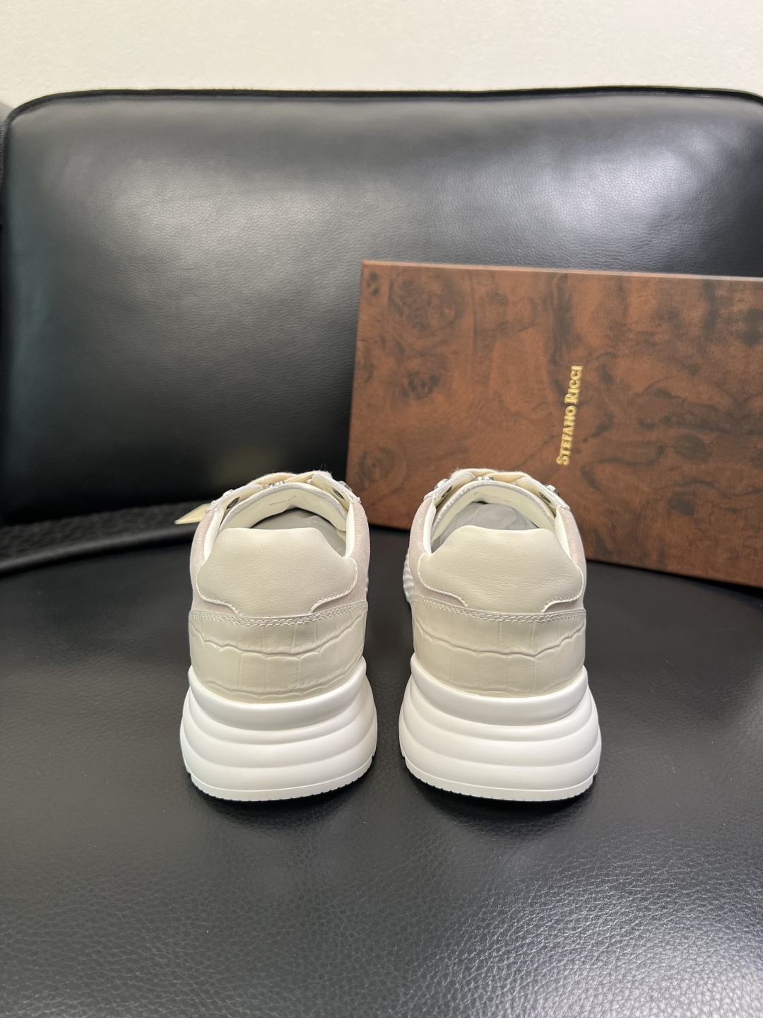 StefanoRicci 高品质 顶级工艺品 史蒂芬 劳尼治 专柜新品同步，鞋面意大利进口牛皮面料，进口