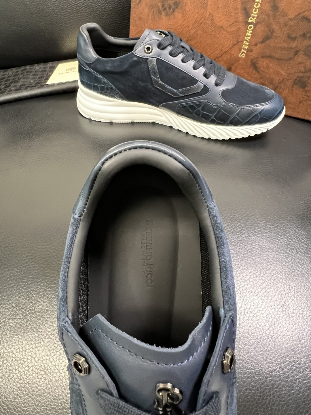 StefanoRicci 高品质 顶级工艺品 史蒂芬 劳尼治 专柜新品同步，鞋面意大利进口牛皮面料，进口