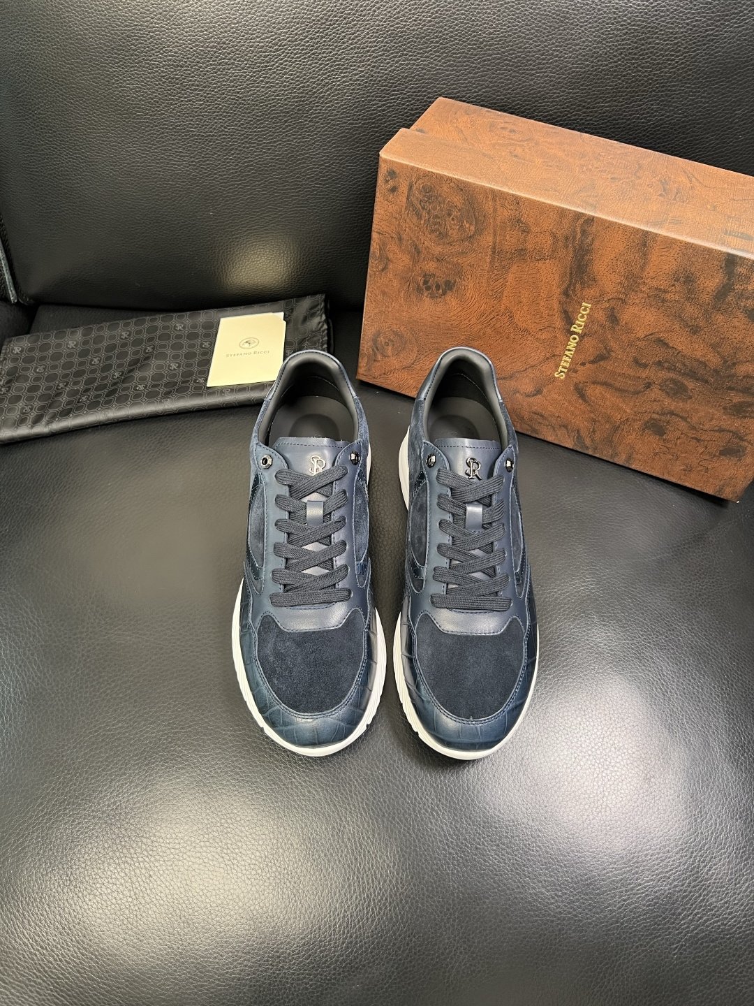 StefanoRicci 高品质 顶级工艺品 史蒂芬 劳尼治 专柜新品同步，鞋面意大利进口牛皮面料，进口