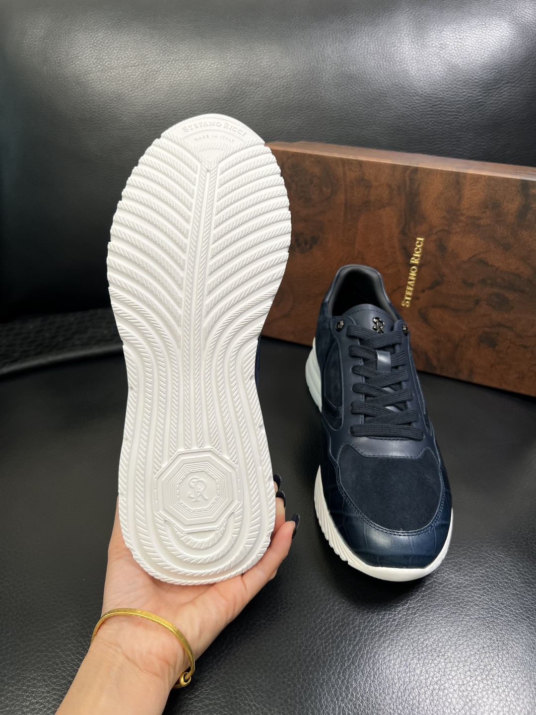 StefanoRicci 高品质 顶级工艺品 史蒂芬 劳尼治 专柜新品同步，鞋面意大利进口牛皮面料，进口