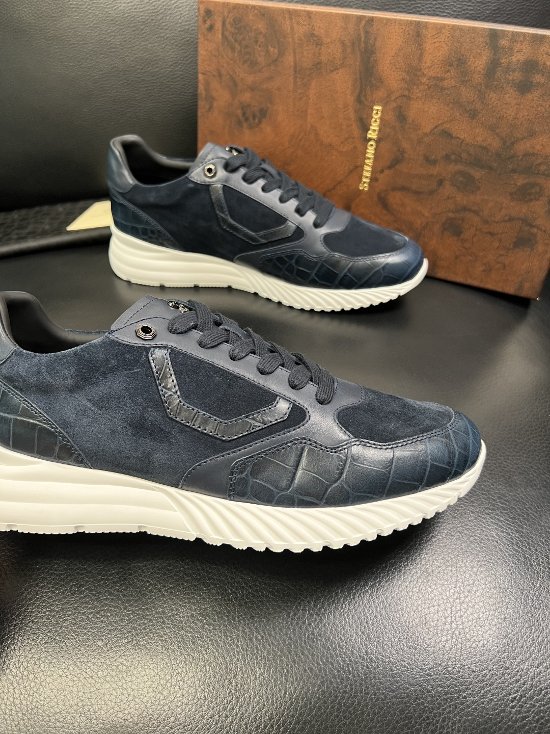 StefanoRicci 高品质 顶级工艺品 史蒂芬 劳尼治 专柜新品同步，鞋面意大利进口牛皮面料，进口