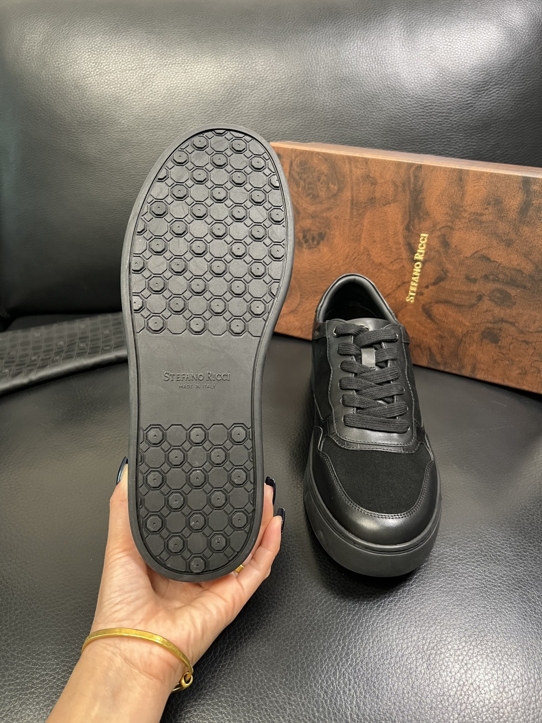 StefanoRicci 高品质 顶级工艺品 史蒂芬 劳尼治 专柜新品同步，鞋面意大利进口牛皮面料，进口