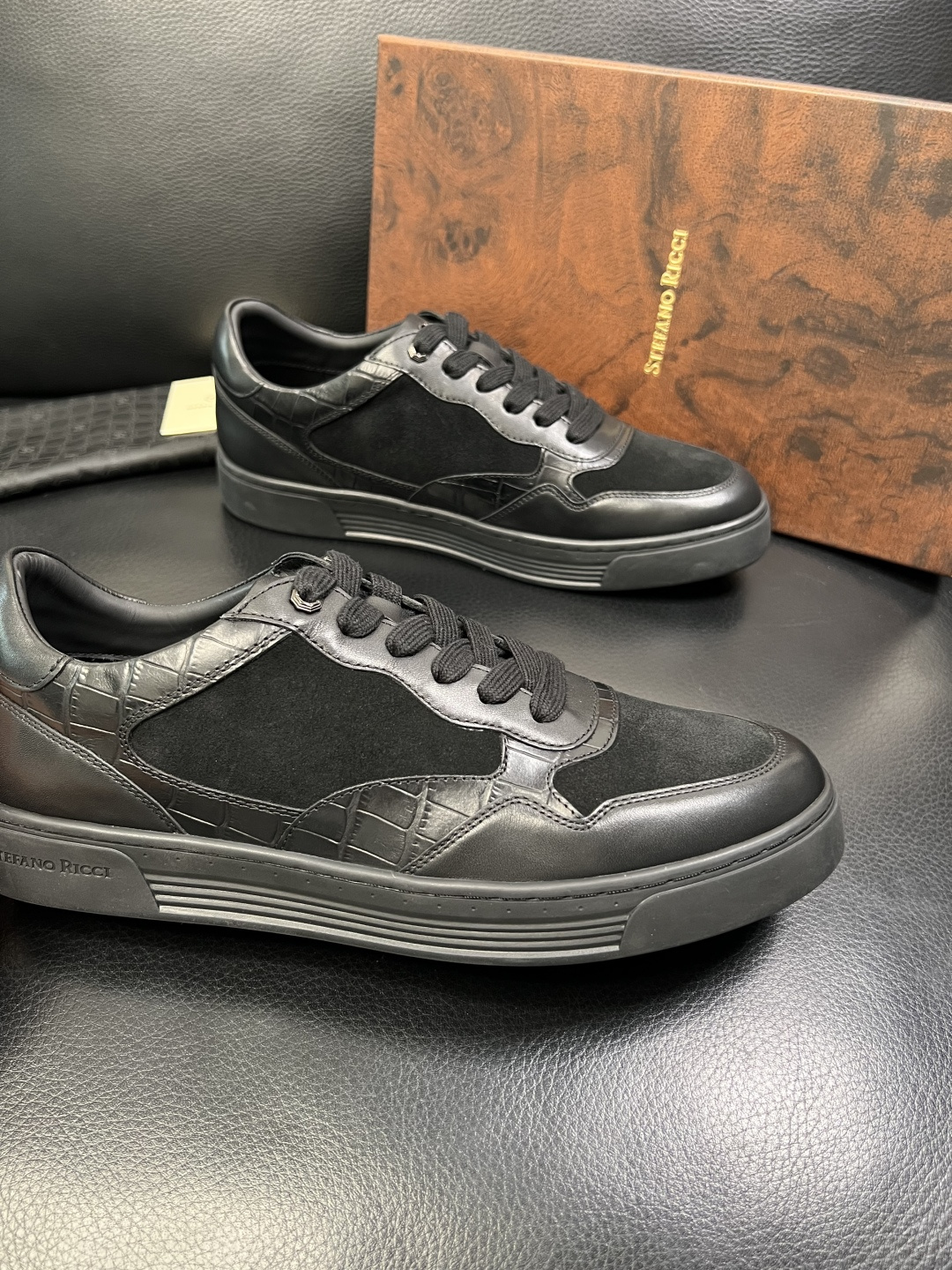 StefanoRicci 高品质 顶级工艺品 史蒂芬 劳尼治 专柜新品同步，鞋面意大利进口牛皮面料，进口