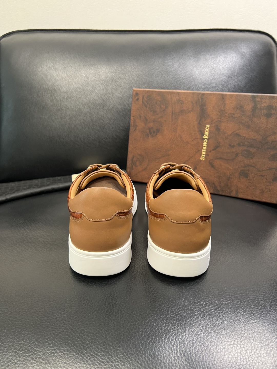 StefanoRicci 高品质 顶级工艺品 史蒂芬 劳尼治 专柜新品同步，鞋面意大利进口牛皮面料，进口