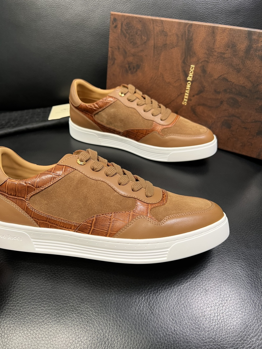 StefanoRicci 高品质 顶级工艺品 史蒂芬 劳尼治 专柜新品同步，鞋面意大利进口牛皮面料，进口