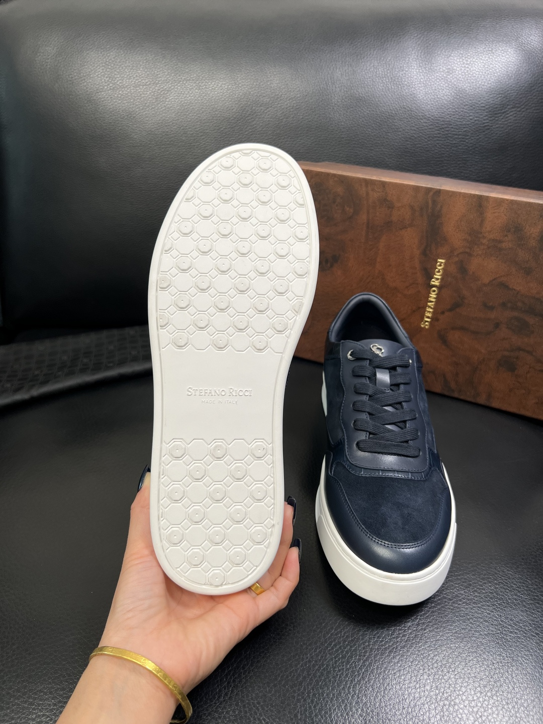 StefanoRicci 高品质 顶级工艺品 史蒂芬 劳尼治 专柜新品同步，鞋面意大利进口牛皮面料，进口